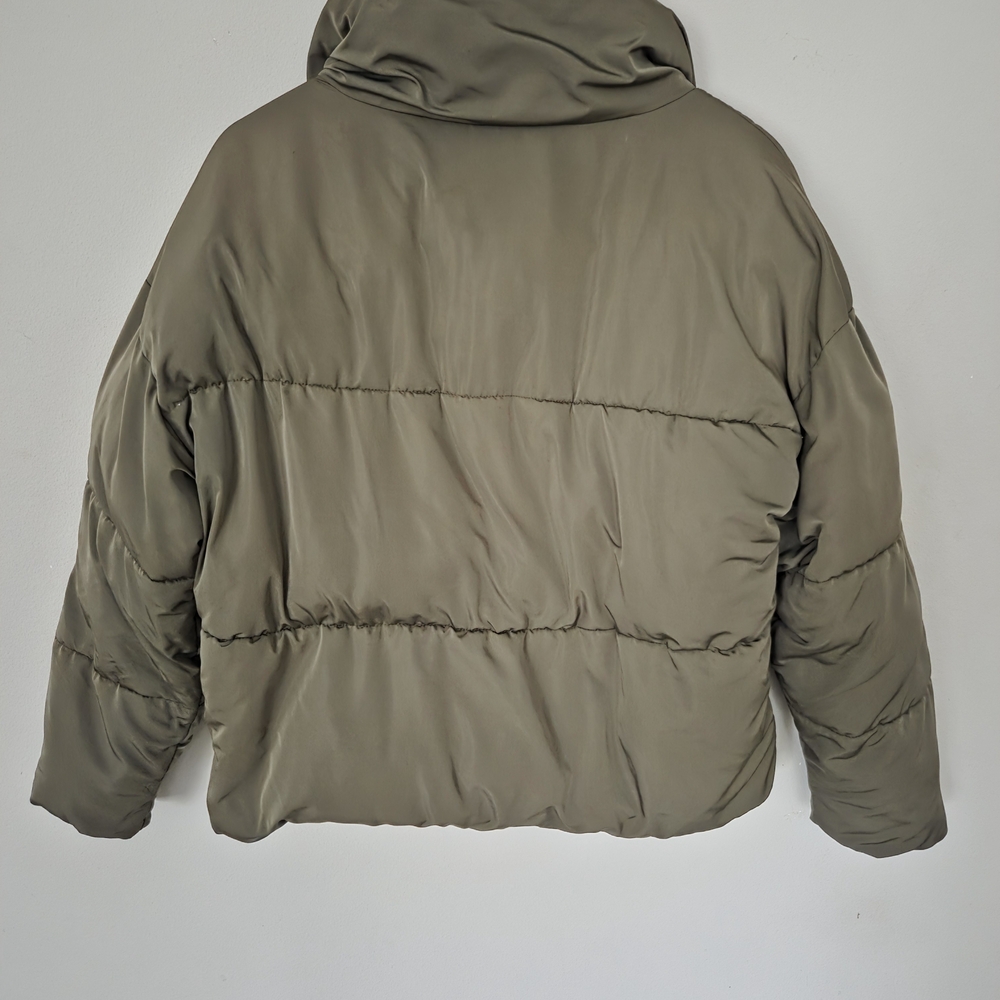 Free People Weekender Olive Green Puffer Jacket - Picture 3 of 8